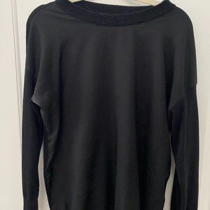 Black Shift Long Sleeved Top